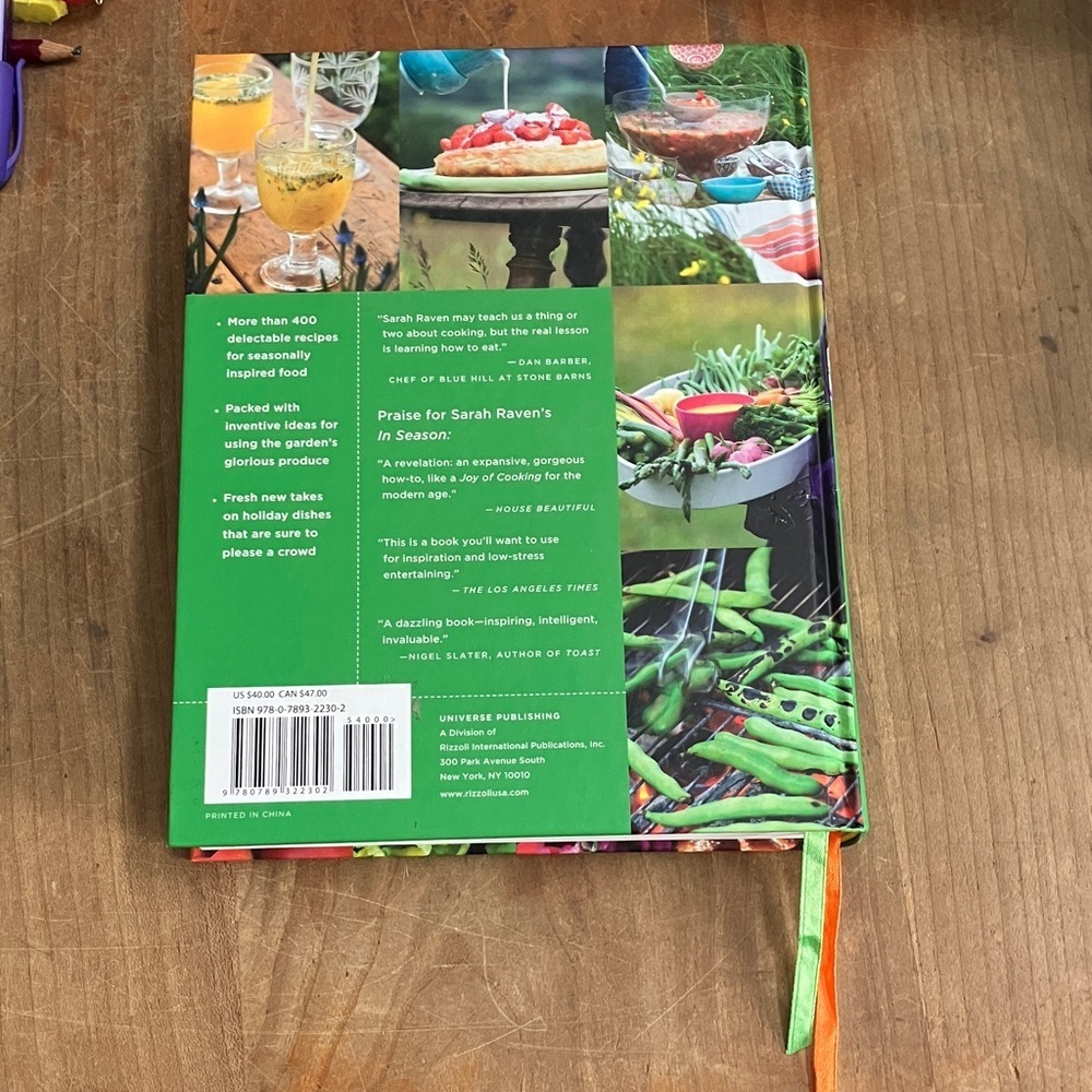 Fresh From the Garden Cookbook by Sarah Raven hardcover - Picture 3 of 16